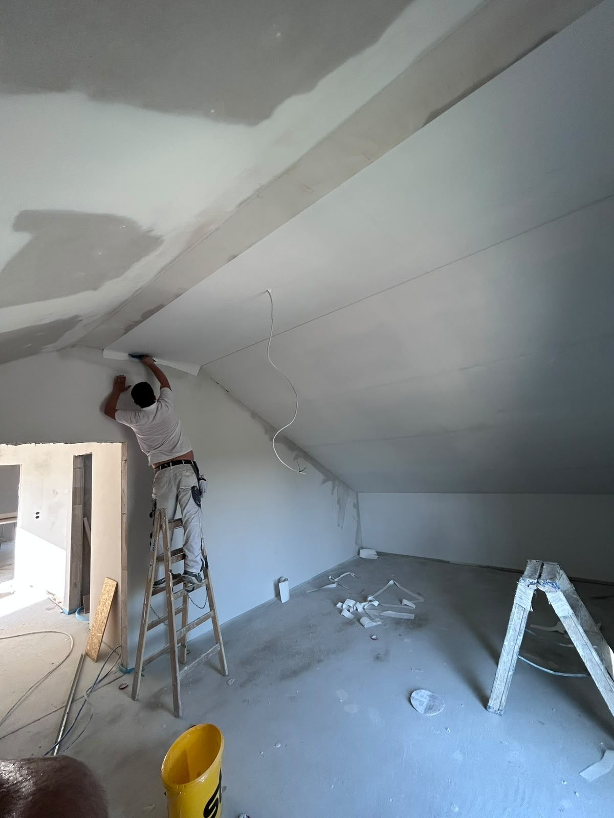 Deckenarbeiten auf der Baustelle