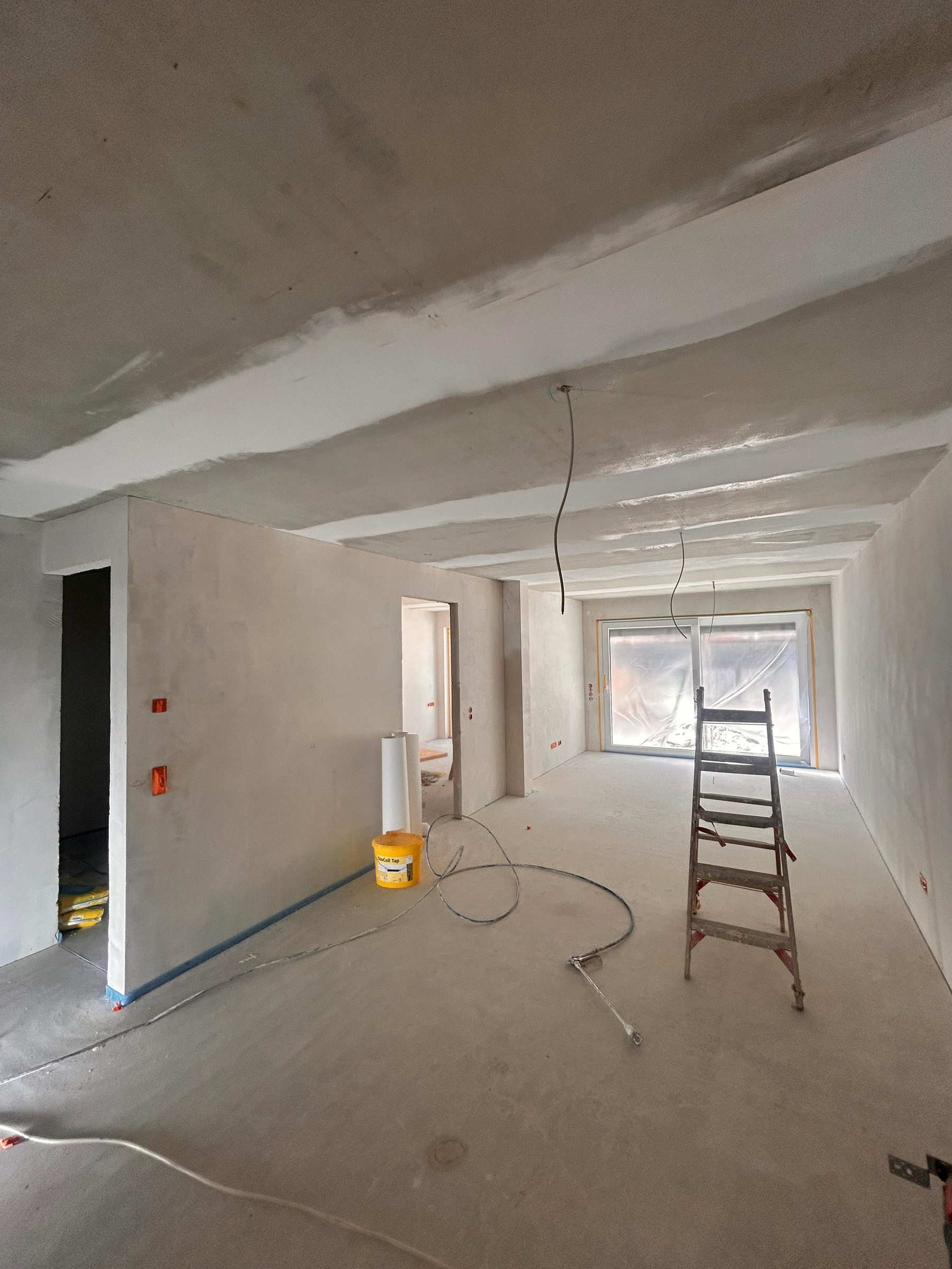 Trockenbauarbeiten auf der Baustelle